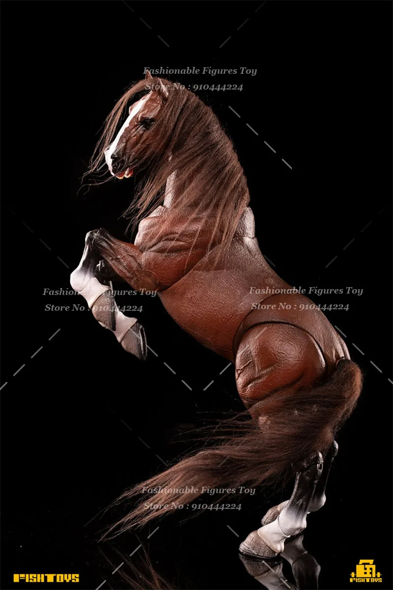 FishToys D20 Studio 1/12 Scale Horse Wilderness Series Anime Battle Puppet Series 6Inch Action Figure Animal Simulation Model