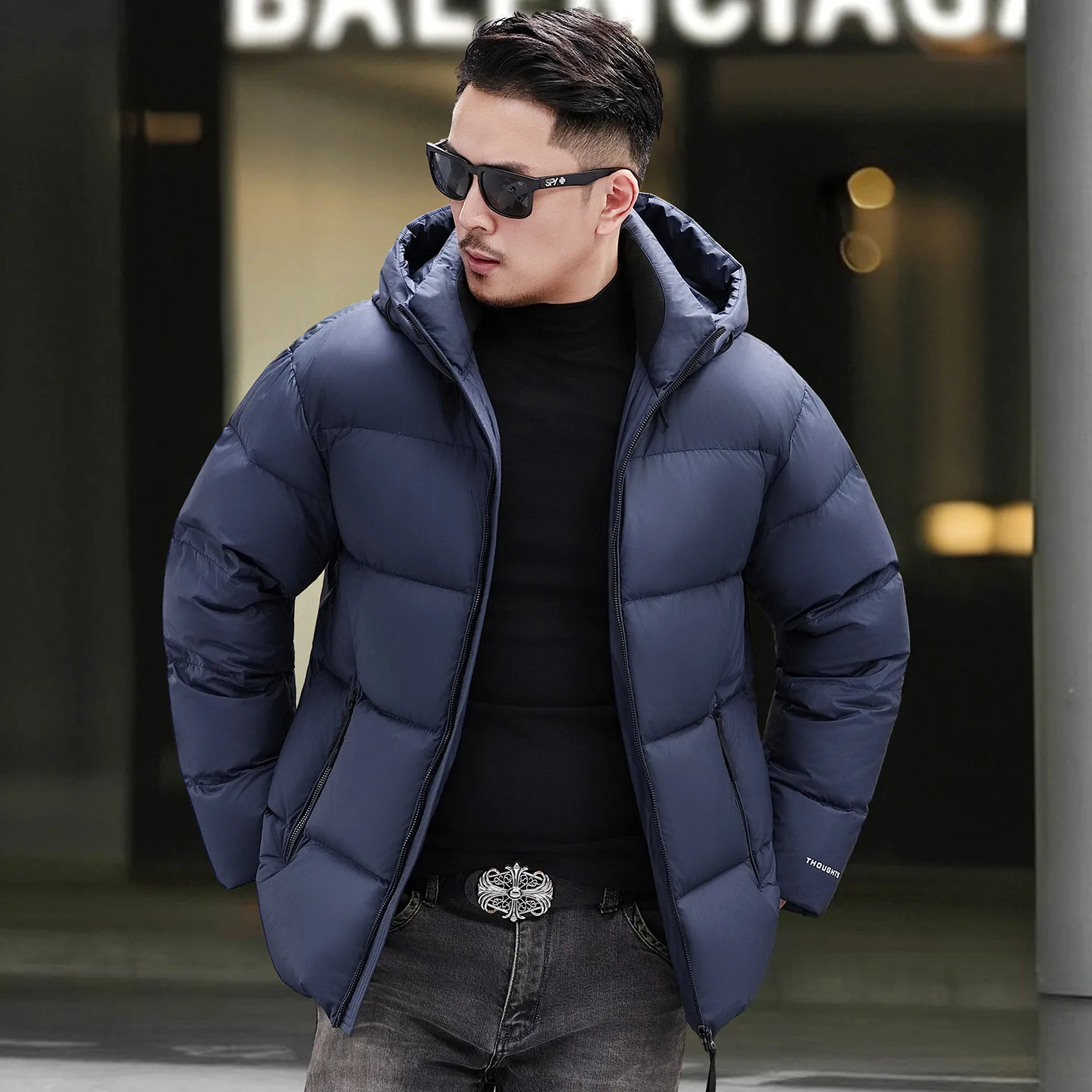 Real 85% Goose Down Parkas Coat 2025 Men Winter Warm Hood Puffer Jacket Male Wind-Proof Goose Feather Filling Thermal Clothes