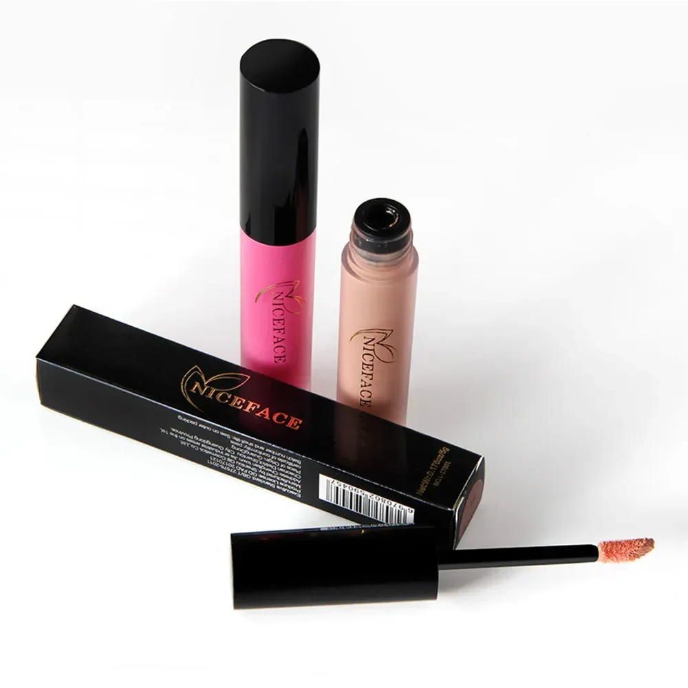 NICEFACE Lip Gloss 36 Color Waterproof Matte Lip Gloss Liquid Lipstick Waterproof Lasting Makeup Lip Gloss Makeup Cosmetics