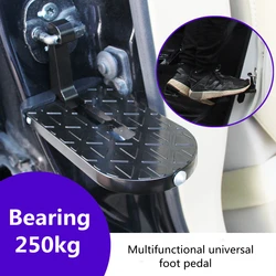 Foldable Car Roof Rack Step Auto Door Step Multifunction Pedals Universal Latch Hook Foot Pedal Aluminium Alloy Car Accessories