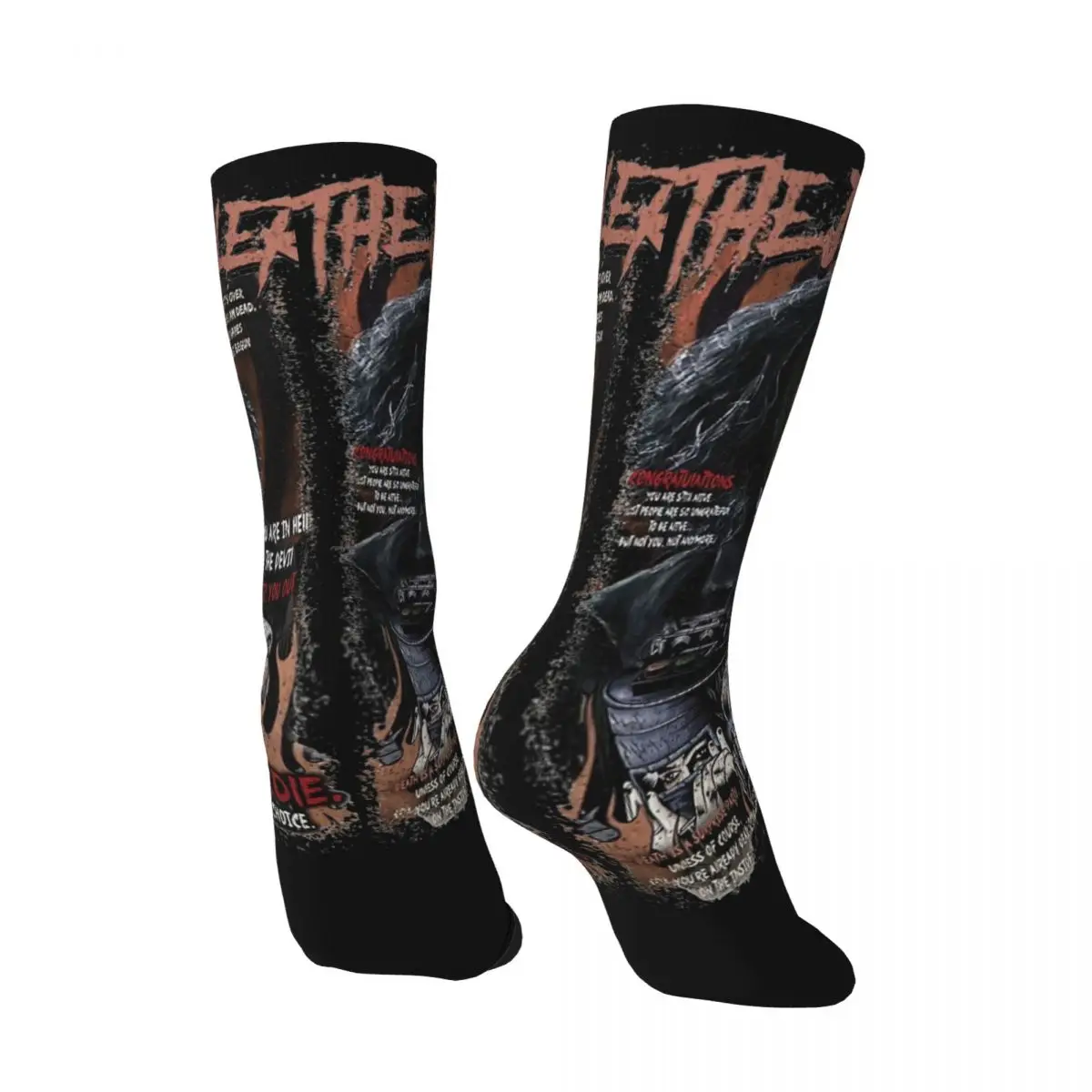 Men\'s Socks Scary Saw Horror Movie Stockings Autumn Funny Medium Soft Socks Design Running Sports Non-Slip Socks