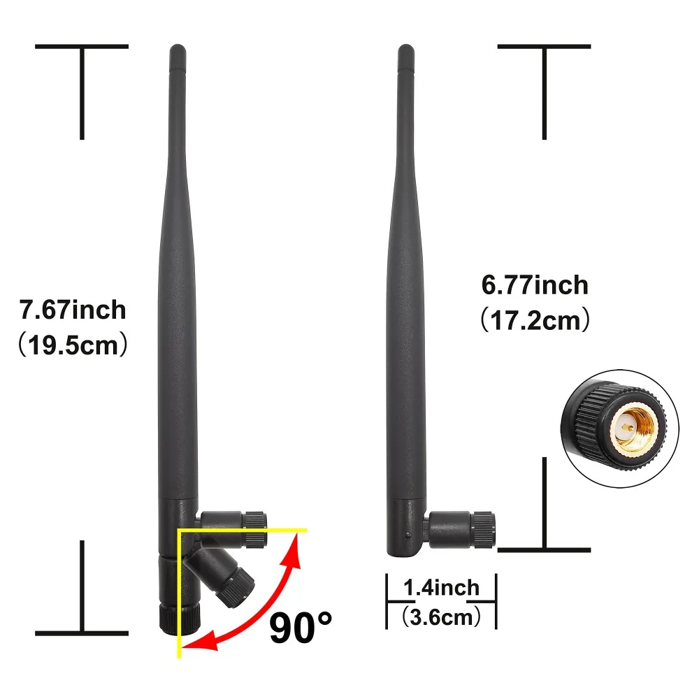 868 MHz 915 MHz Lora-Antenne GSM-Antenne 6 dBi Verstärkung SMA-Stecker mit U.FL/I-P-E-X-1 auf SMA-Anschluss für Meshtastic Devices LoRa Board – Detail 3