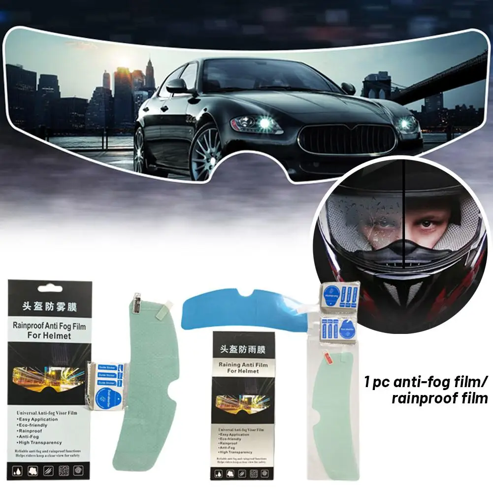 Universal Motorcycle Helmet Anti-fog Patch Multi-functional Nano Patch Helmet Film Transparent Rain Vision Coating I5F4