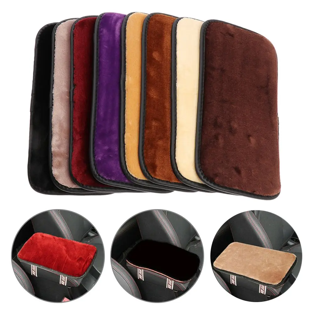 Padding Protective  Leather Soft  Arm Rest  Pad  Console Box Mat Car SUV Armrest Cover  Cushion Case