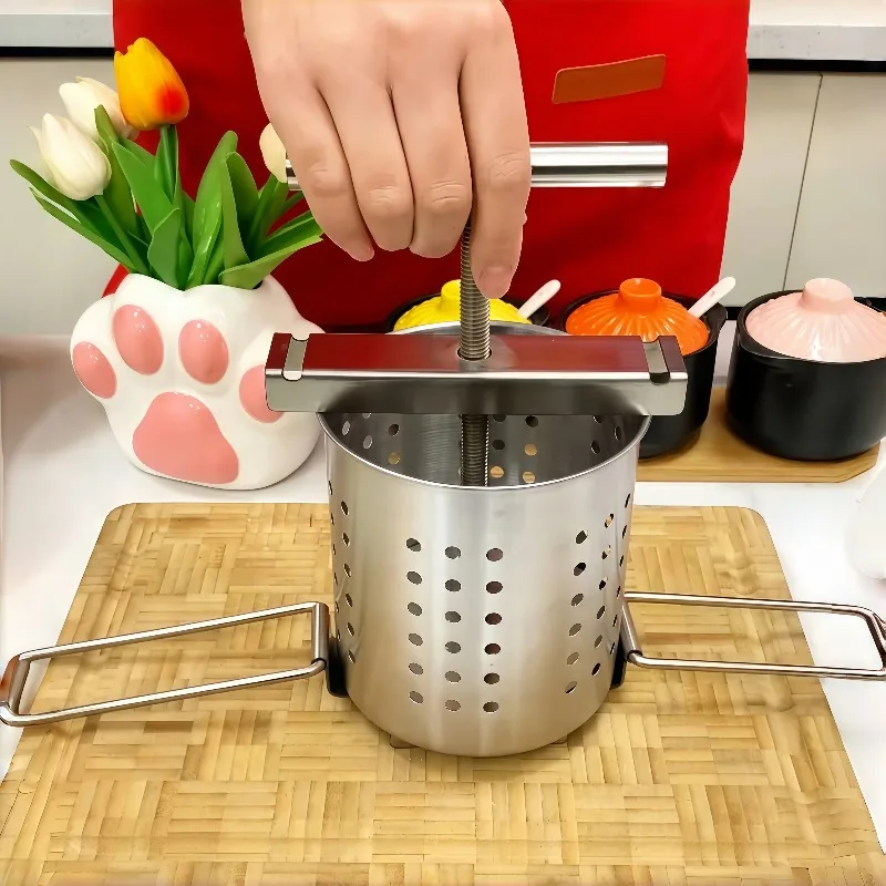 Honey Press Machine Manual Press Barrel Beekeeping Extraction Vegetable Filling Squeezer Multifunctional Wine Making Extractor