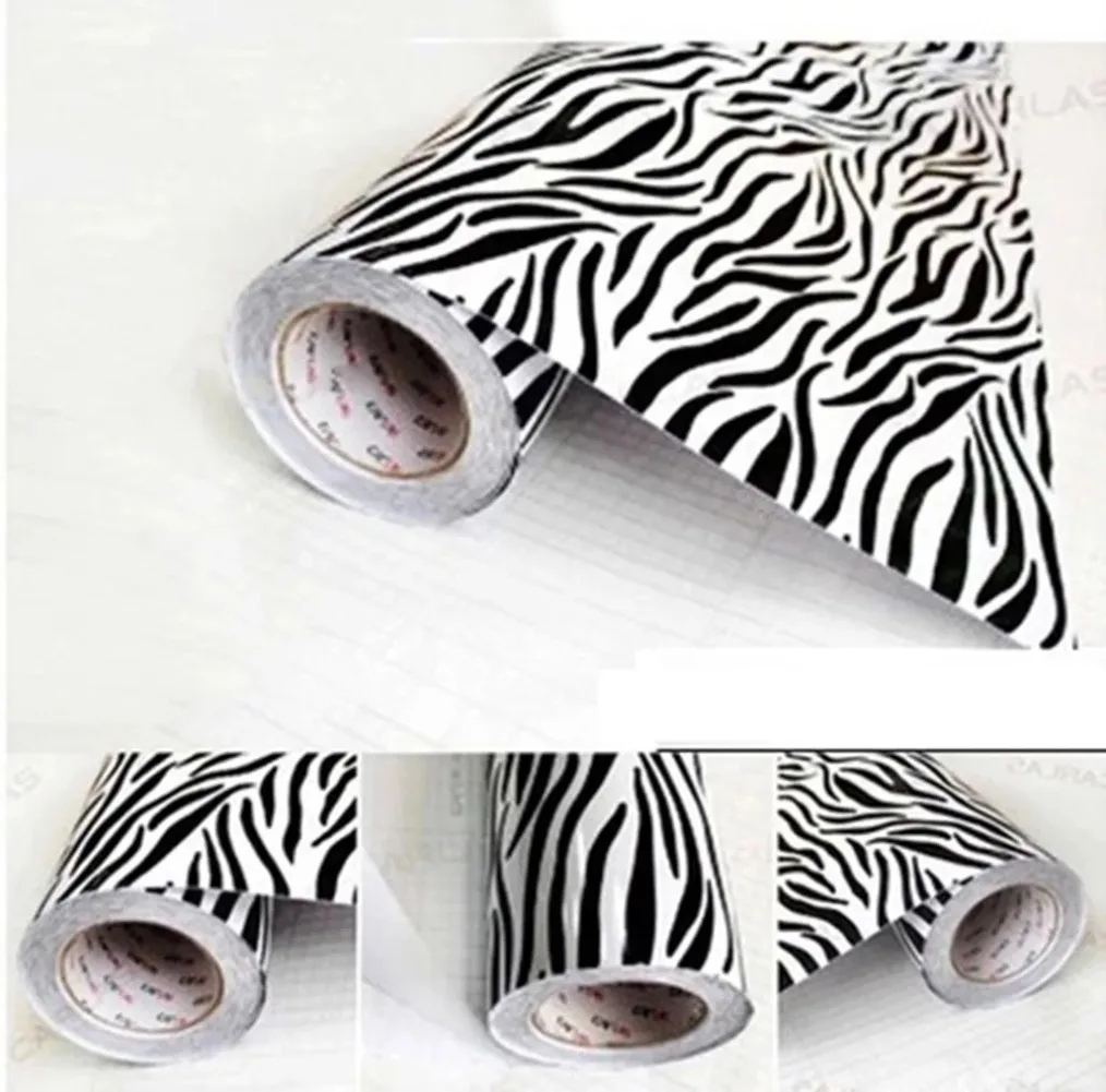 1.5M*30M Zebra Car Body Film Luxury Car Vinyl Wrap Styling Sticker for whole Car