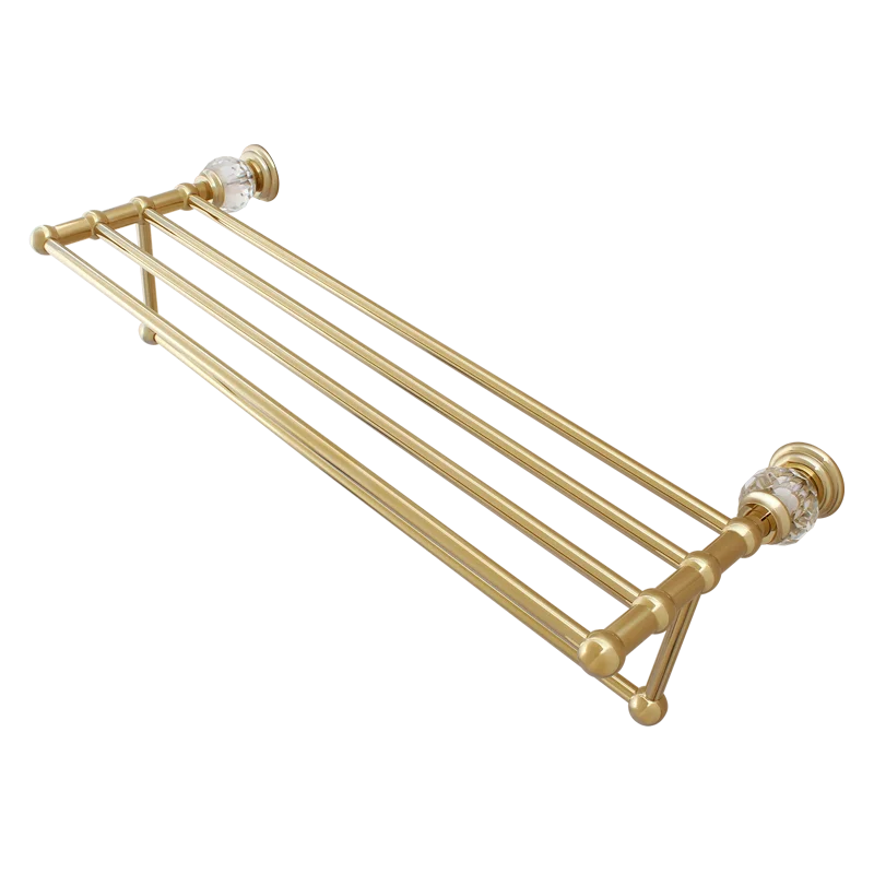 

Punch and install brass European towel rack Antique bathroom pendant Bathroom hardware set Titanium gold