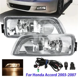 1pair Car Front Bumper Driving Fog Lights with Wiring Kit for Honda Accord 2003-2007 4Doors