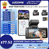 AZDOME M580 Dash Cam 5k Front Rear Car Camera Built-in 5GHz WiFi GPS 4\