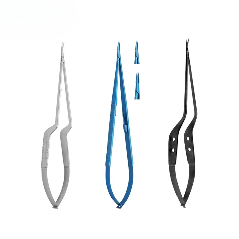 SHINVA YASARGIL Micro Scissors Micro Forceps Bayonet Shaped Neurosurgery Microsurgery Instruments