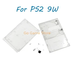 1Set For PlayStation 2 PS2 7W 9W 70000 90000 Full Set of Clear Housing Shell Transparent Case Cover with Screws Replacement Kits
