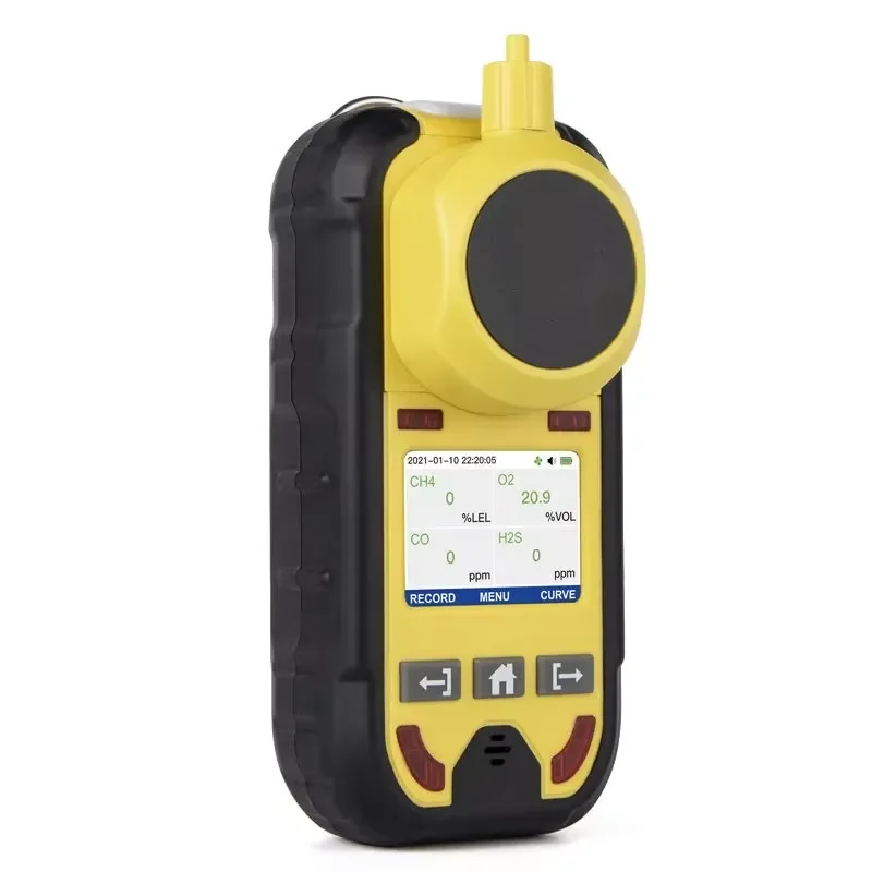 High Accuracy CO O2 H2S CH4 Gas Analyzers Multi Gas Leak Detector with IP65 Protection for Industrial Safety Monitoring