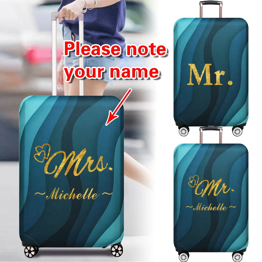 

Индивидуальное имя, модный защитный чехол для багажа, многоразовые пылезащитные чехлы, 18-32 дюйма, коробка на колесиках, подходят для путешествий, аксессуары
