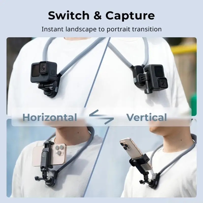 

M5TD Neck Strap Phone Holder With Strong Absorption For Easy Video Capturing