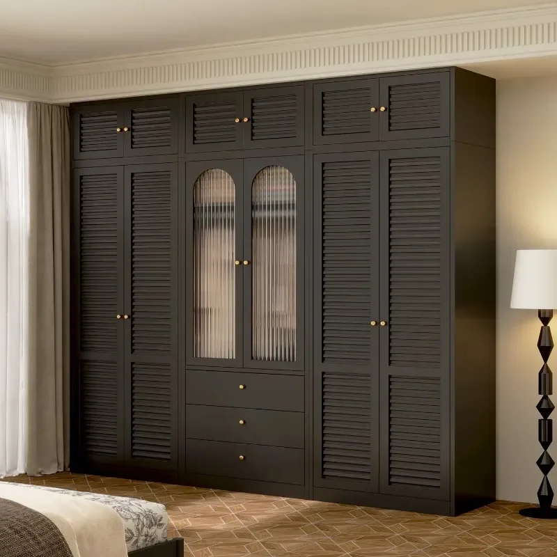 for Steel Wardrobe Household Bedroom Simple Assembly Rental Room Shutter Door Clothes Storage Cabinet Opposite Door Baby