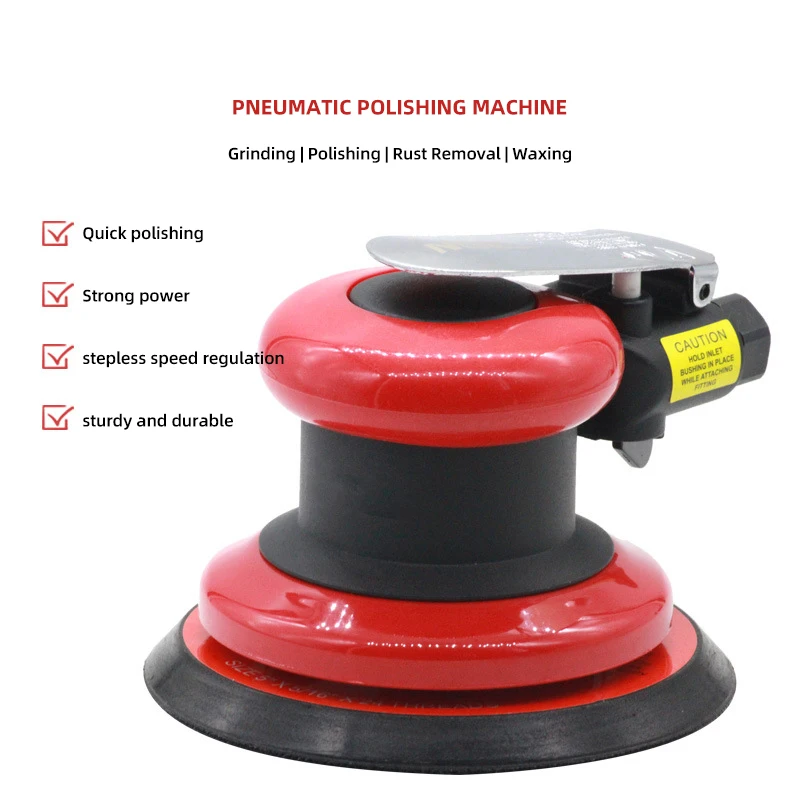 Personalizado 5 "ferramenta de lixamento pneumático de polidor industrial orbital aleatório de ar redondo para corpo de carro