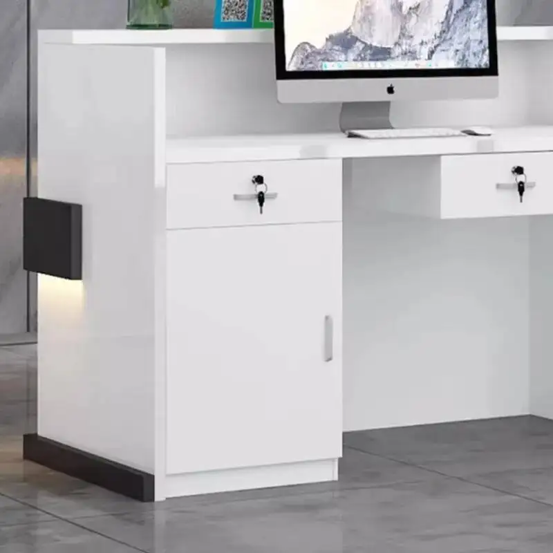 

Reception Desks Profissional Salon Modern Beauty Modern Luxury Reception Desks Storage Simple Mostrador Commercial Furniture