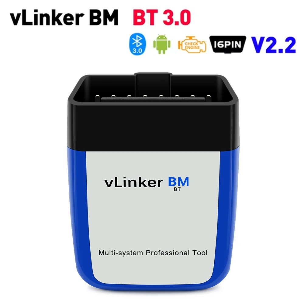 Vgate vLinker BM ELM327 Auto Scanner Bluetooth 4.0 voor Android iOS OBD2 Auto Diagnose Tool Bimmercode PK ELM 327 V1 5