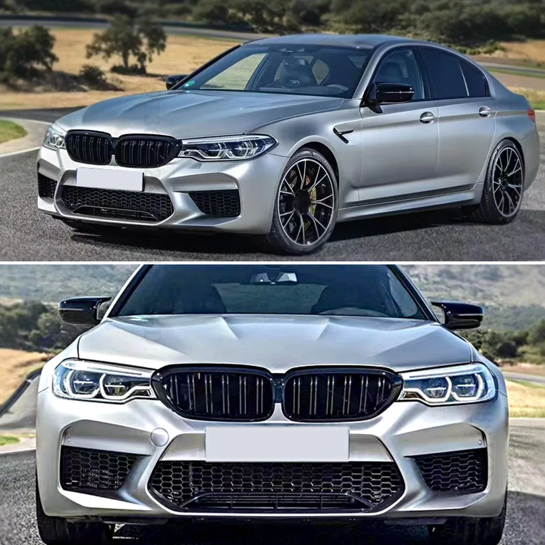 Front Bumper Grille Grill Inlet Grid Tuning For BMW 5 Series G30 G31 2017-2020 525i 530i 540i 520d 530d M550d M550i 530e xDrive