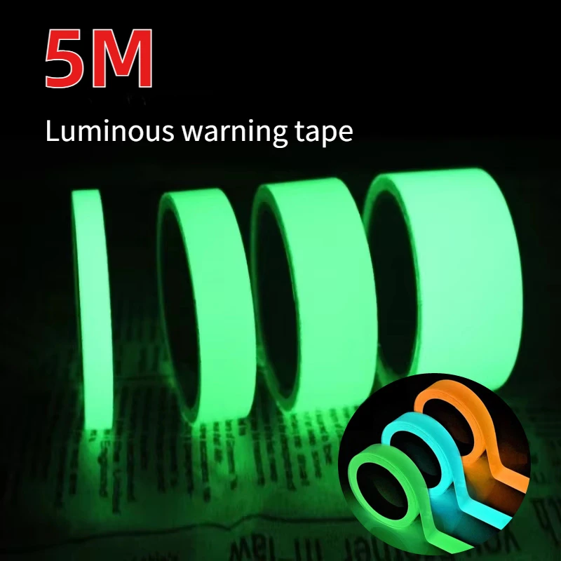 Night It Will Glow with Self-adhesive Tape, Night Vision, Light Safety Warning, Security Stages, Tarlight, Home Decoration