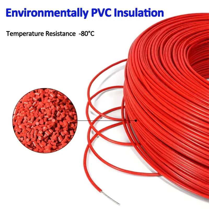 2-10m 1007 Single Core Electric Wire 26 24 22 20 18 16 14 AWG PVC Insulation Solid Line Tinned Plating Electronic Cables