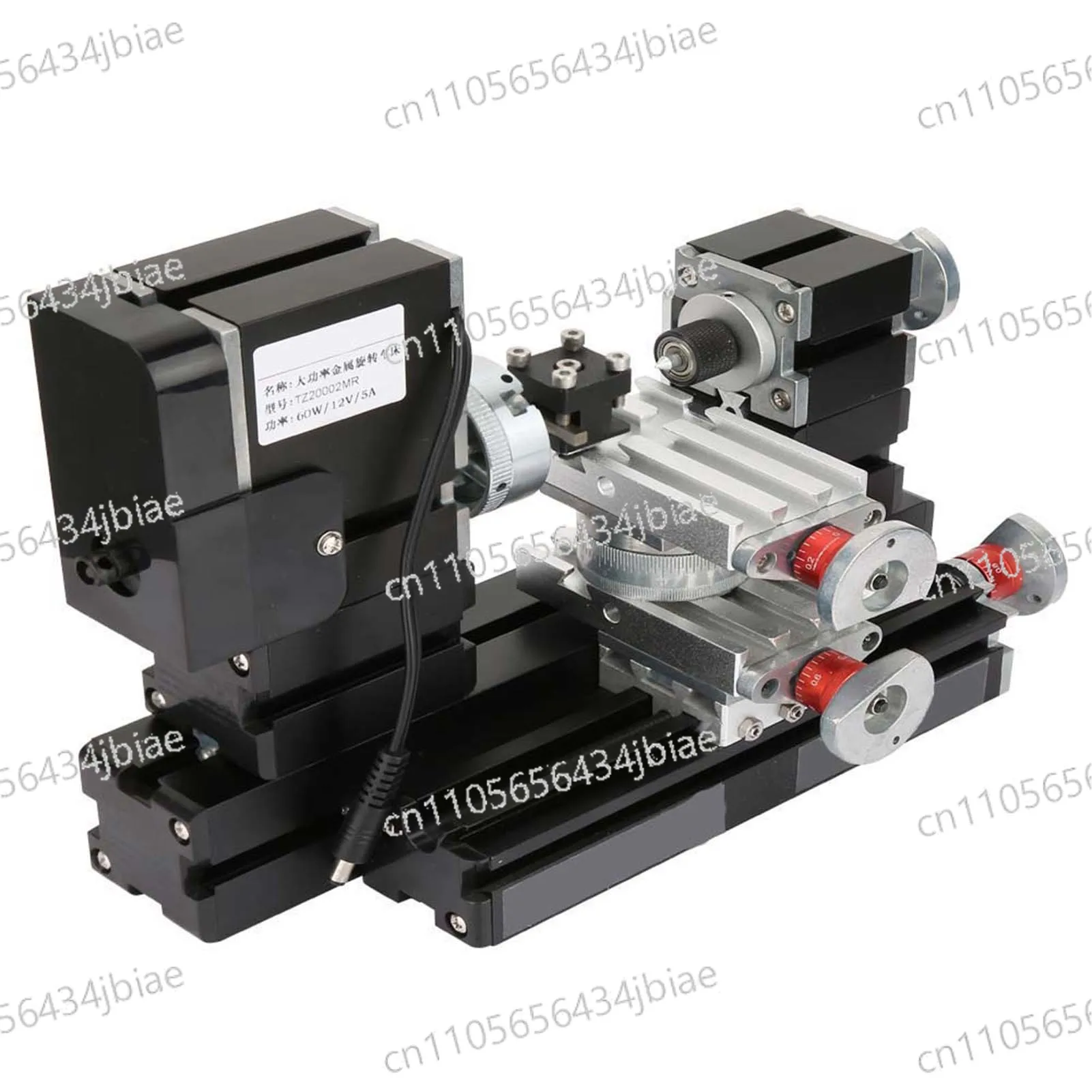 60W Mini Metal Rotating Lathe 12000RPM Motor for Wood Metal Glass Plastic Machining