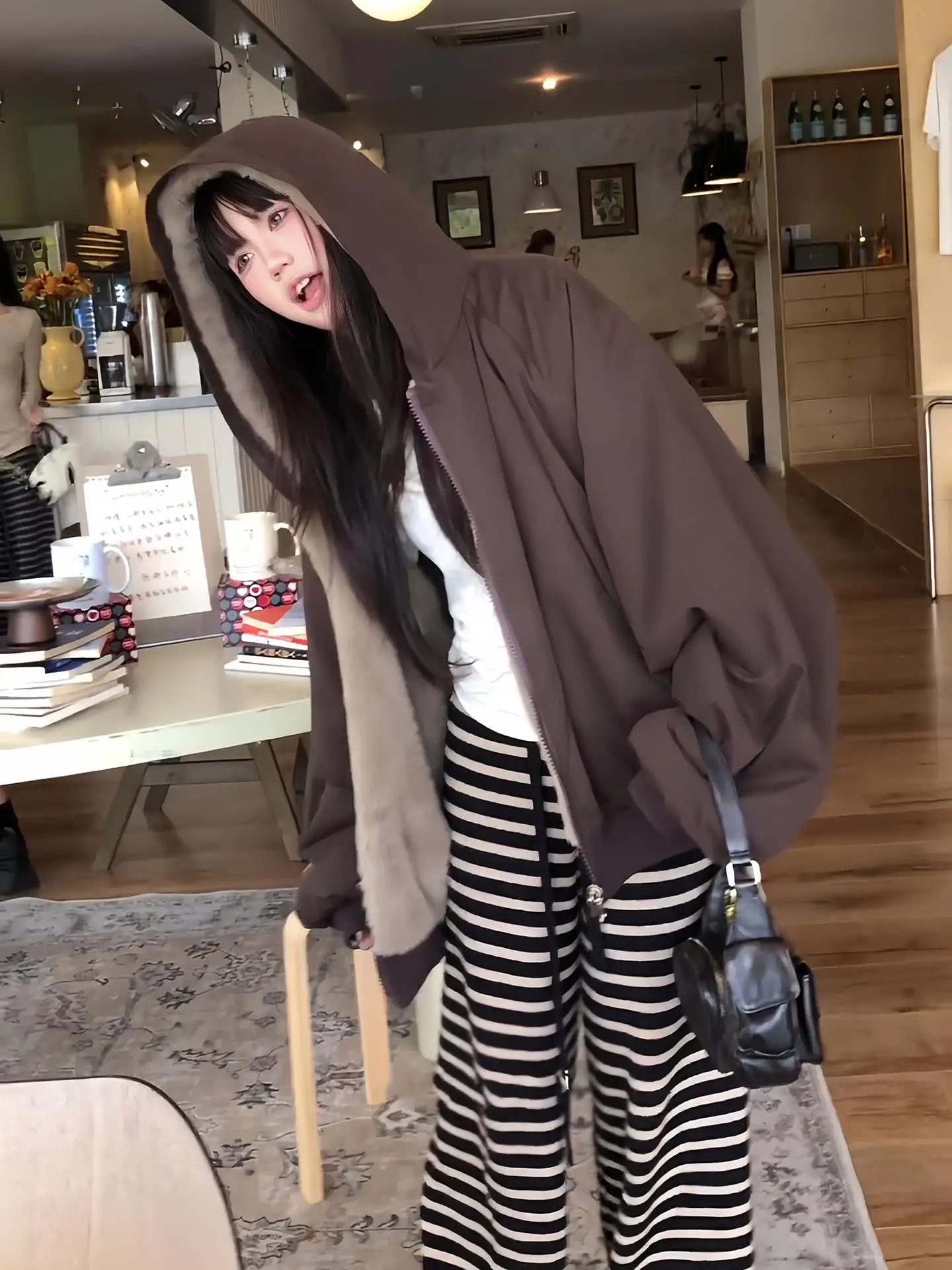 الكراميل الفراء مقنعين Thiened القطن Jaet الرجال النساء الخريف الأمريكية Sle الجبل النسر الملابس القطنية الدفء Jaet