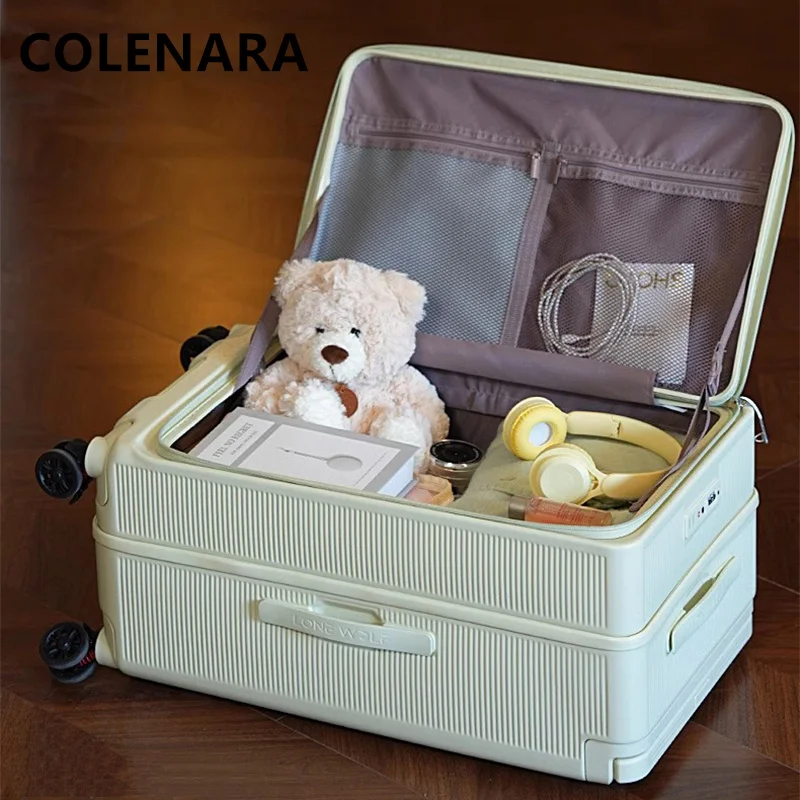 COLENARA Cabin Suitcase PC Boarding Case Laptop Trolley Case USB Charging 20