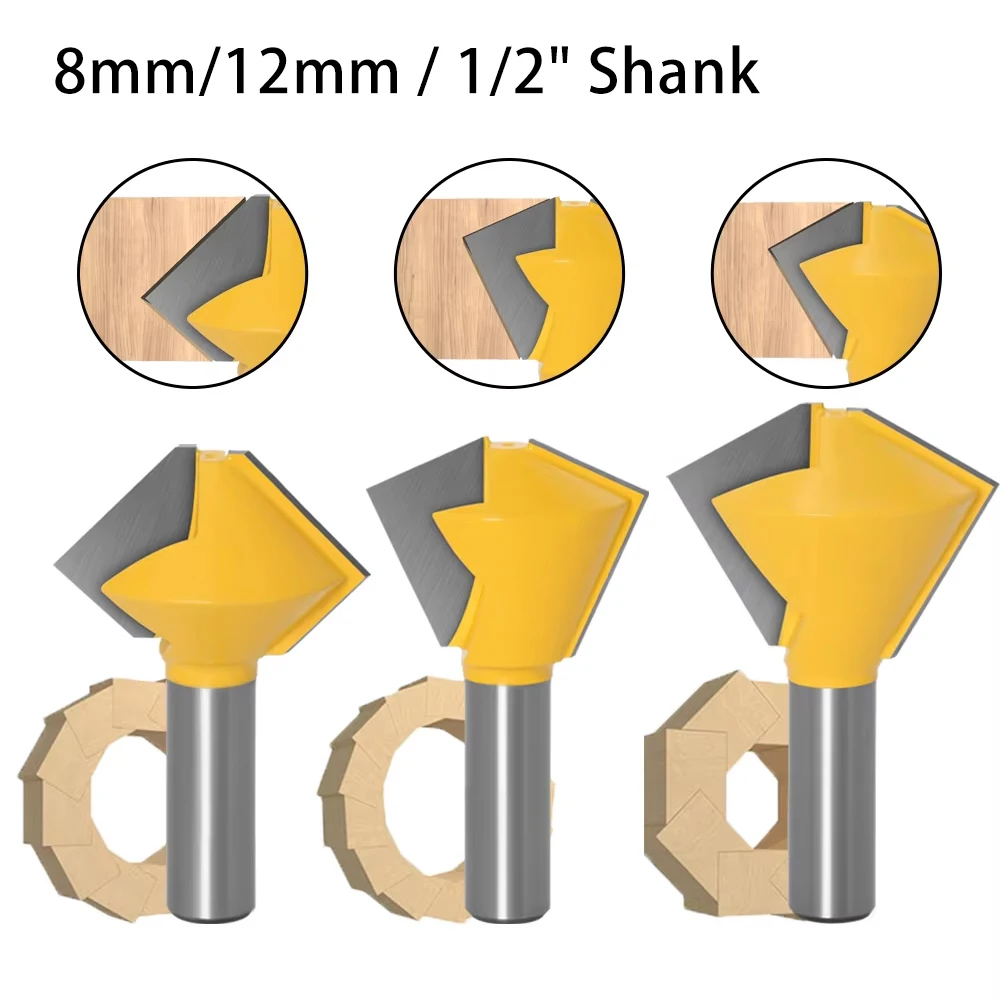 Polygonal Splicing Router Bit 8mm 12mm 1/2