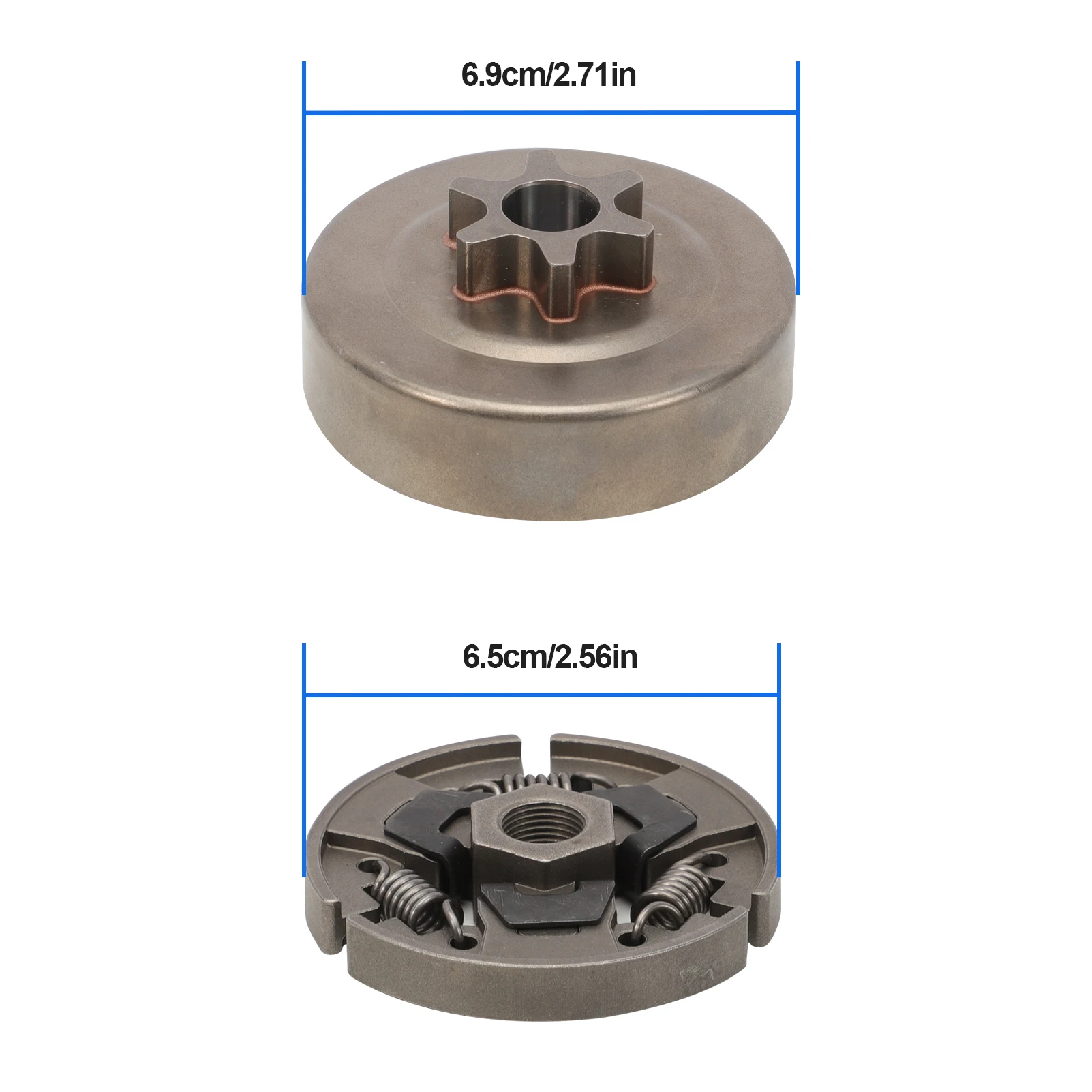 3/8 Inch Clutch Drum Sprocket Set for STIHL 017 018 MS170 MS180 021 023 025 MS210 MS230 MS250 Sprocket Clutch Bearing Worm Wheel