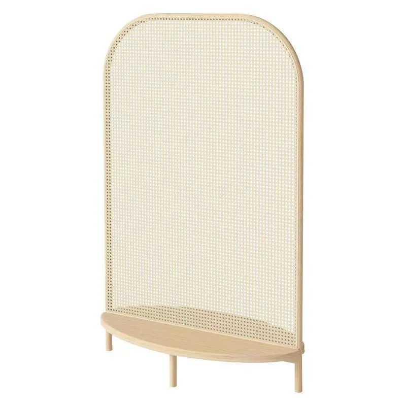 

Solid wood seat screen rattan screen small apartment retro partition seat screen