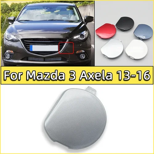 Gancho de remolque para parachoques delantero de coche, tapa de cubierta de ojo para Mazda 3 Axela Sedan 2013 2014 2015 2016, gancho de remolque, tapa de remolque, guarnición