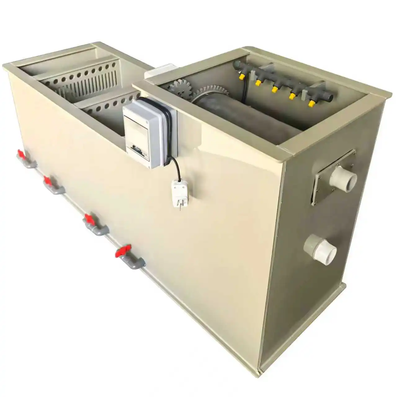 

All-in-one machine Yard fish pond water circulation filter Aquatic micro-filter machine Rotating drum Koi pond culture water