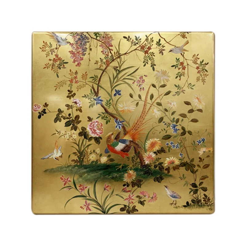 

Hand-pasted gold foil painted living room decoration porch sofa hanging painting