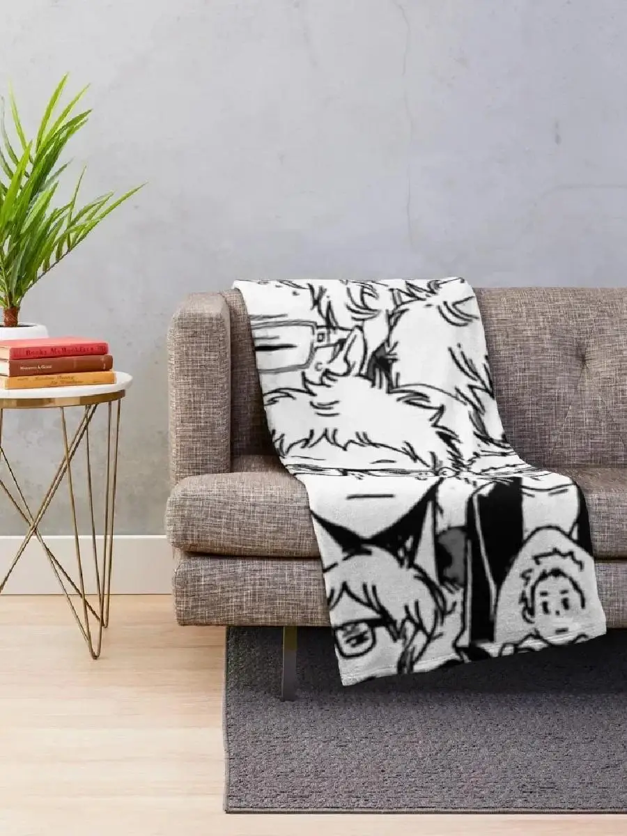 Haikyuu Tsukishima Manga Throw Blanket Large Soft Furry Couple Blanket for Home Coziness
