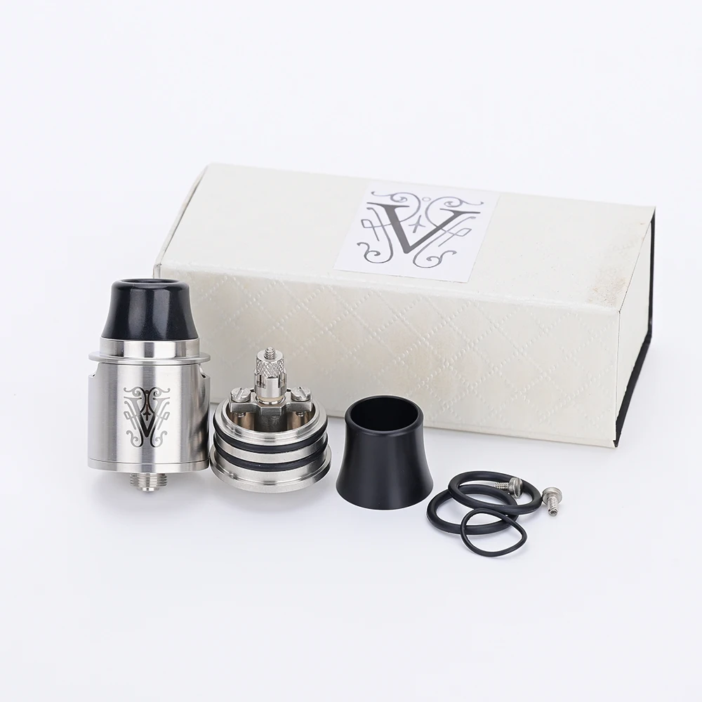 Wolfcoolvape Mazarin Rda 24Mm Tank Vape Rda Tank Rebuildable Druipende Verstuiver Met Bf Pin Verstuiver Rda Vape Tank