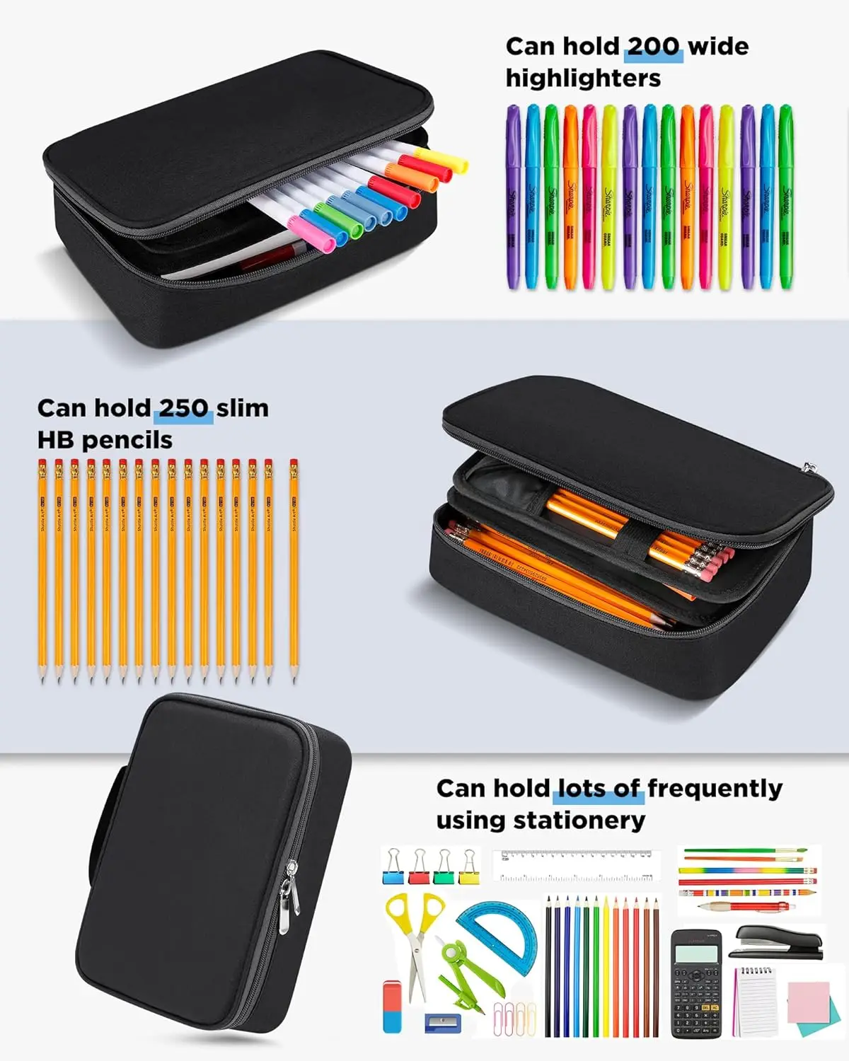 Big Capacity Storage Pouch Marker Pen Pencil Case Simple Stationery Bag Box Art Tool & Sketch Storage Boxes