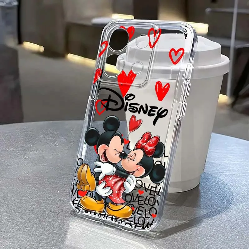 

Disney Mickey Minne Love Art Phone Case For Xiaomi Redmi 14C 13C 13 12C 11A 10A K70 K60 K50 K40 K30 K20 Translucent