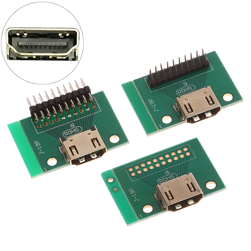 Compatible With HDMI 19Pin Test Socket Jack 19 Pin Adapter test Board With PCB Board