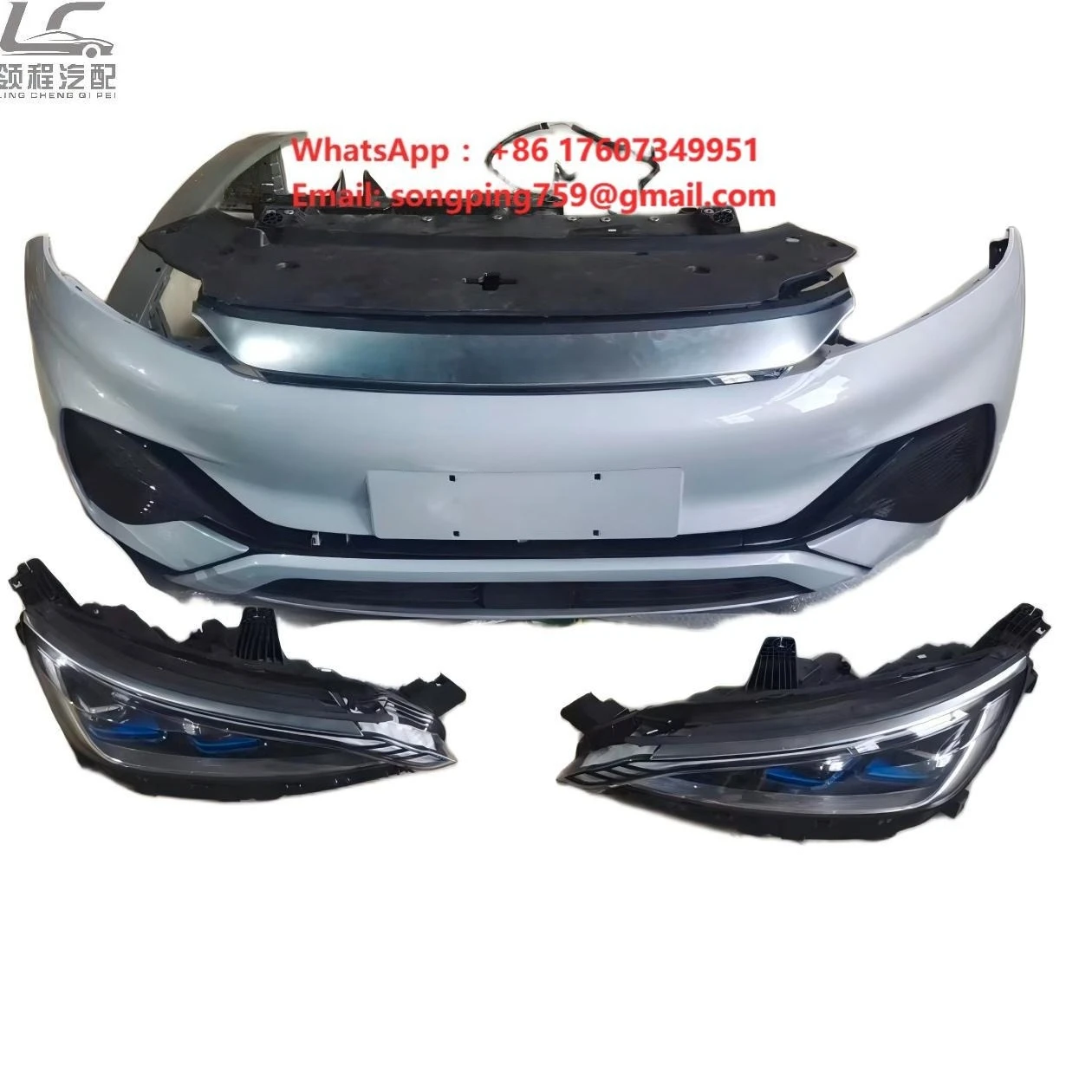 Wholesale Auto Front Bumper Upper Cover for BYD Atto3 Yuan Plus EV Original Size Replacement Body Spare Parts