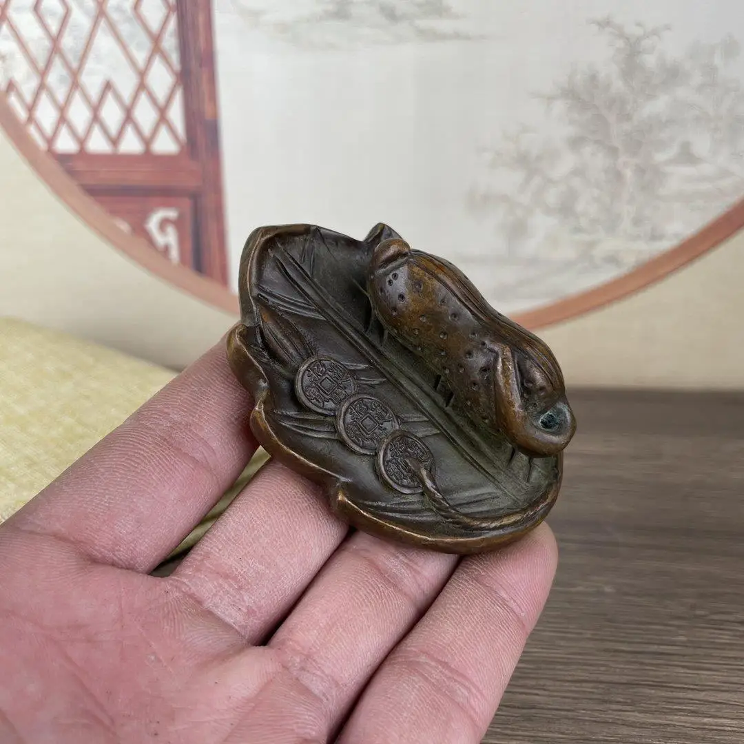 Lucky leaf peanut coin incense burner Sticks Holder Statue for Tea Home Decor Ornaments