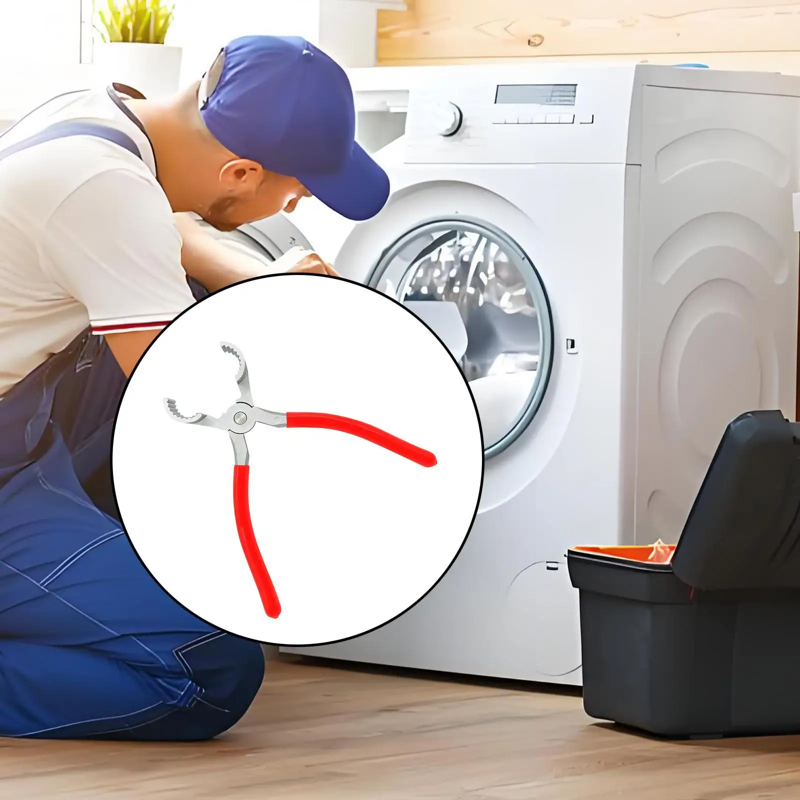 

Щипцы для захвата шланга заменяют прочные плоскогубцы с зубчатыми губками Thp-1.