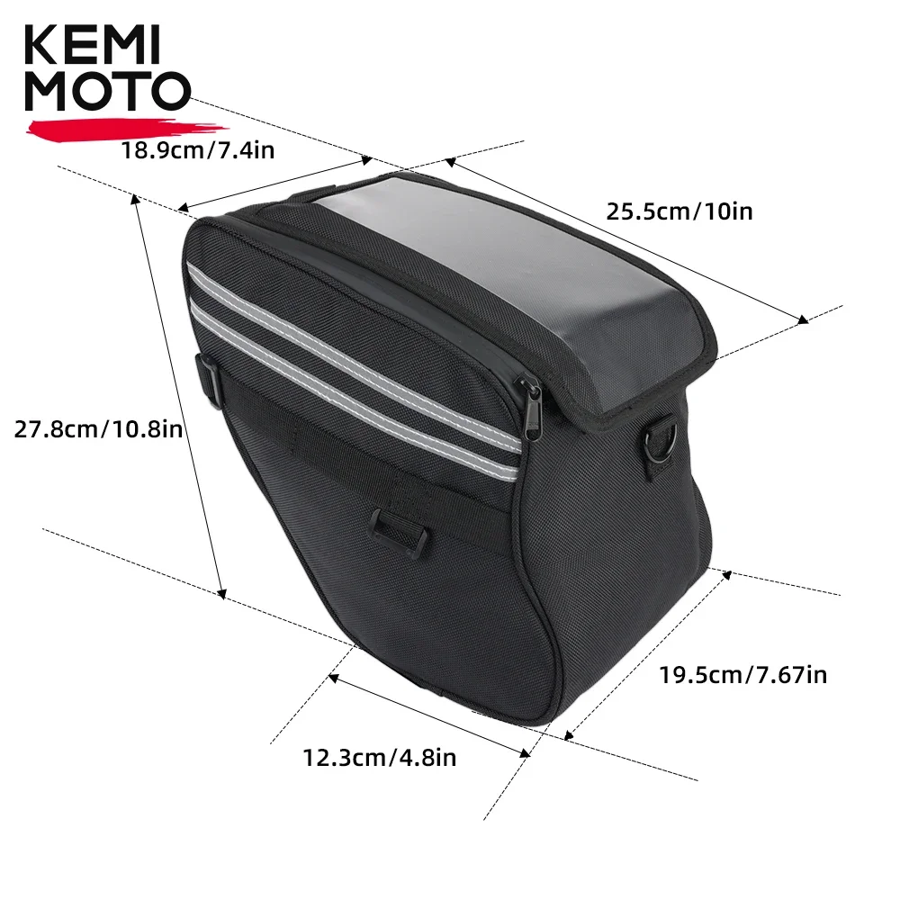 KEMiMOTO-Saco Central Da Motocicleta, Sacos De Ferramenta, Sacos De Armazenamento, Alças De Bagagem Têxtil, Honda CT125, Hunter, Trail, Trail, 125,