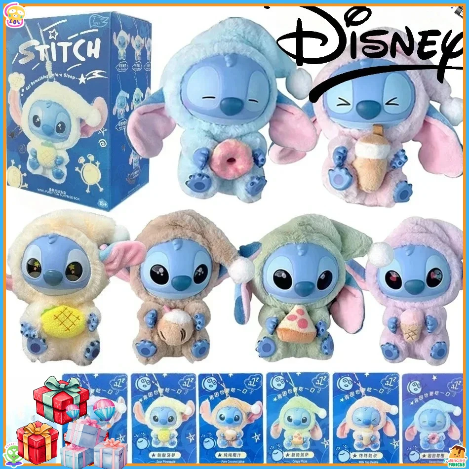 ديزني ستيتش سلسلة المفاتيح القطيفة صندوق أعمى الشكل - عنصر لهدايا عيد الميلاد لجامعي الدمى