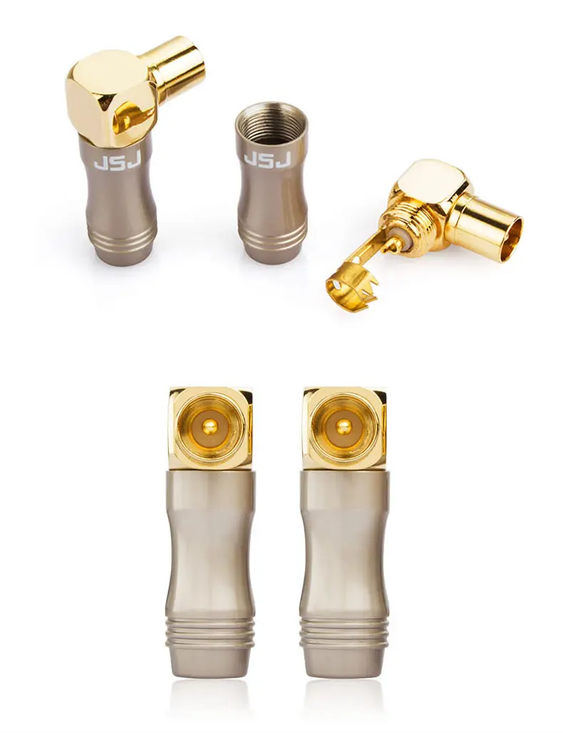 النحاس مطلية بالذهب 90 درجة RF رئيس البريطانية الموضوع F كابل رأس التلفزيون إشارة خط لحام ذكر رئيس 9.5TV لحام للصوت والفيديو