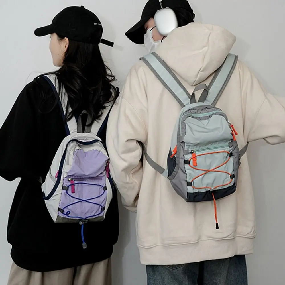 

Large Capacity Backpack Waterproof Drawstring Lightweight Nylon Bag Small School Bag Travel Storage Bags Climb Bag Outdoor
