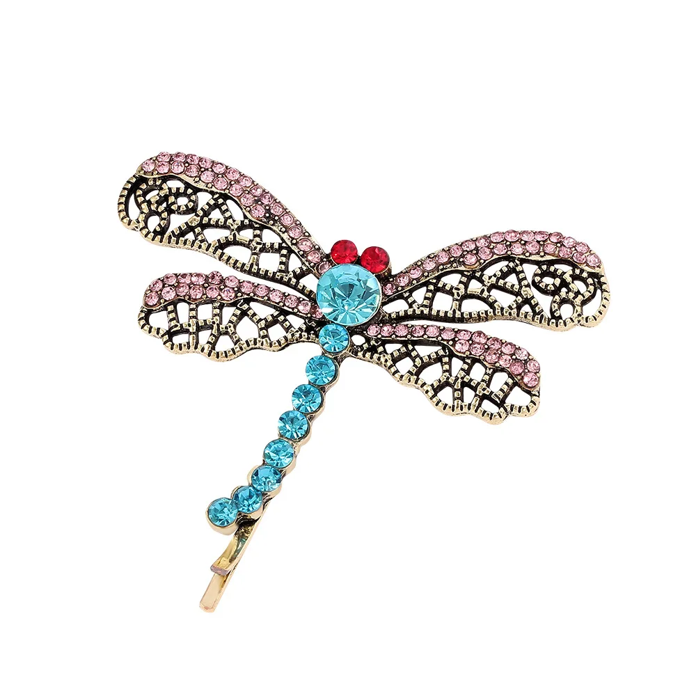 Halloween Gift Horror Movie Ghost Mother Retro Crystal Butterfly Hair Accessories Caroline Hairpin Dragonfly Word Clip Headdress