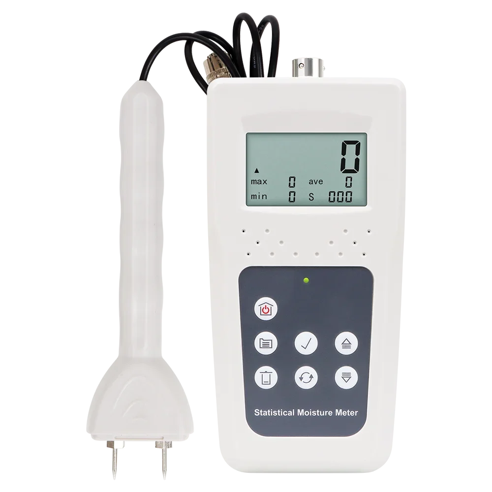 Digital Pin Type Multifunction Moisture Meter With Backlight Sensitive Probe Measuring 5-82% tool For Textiles Leather