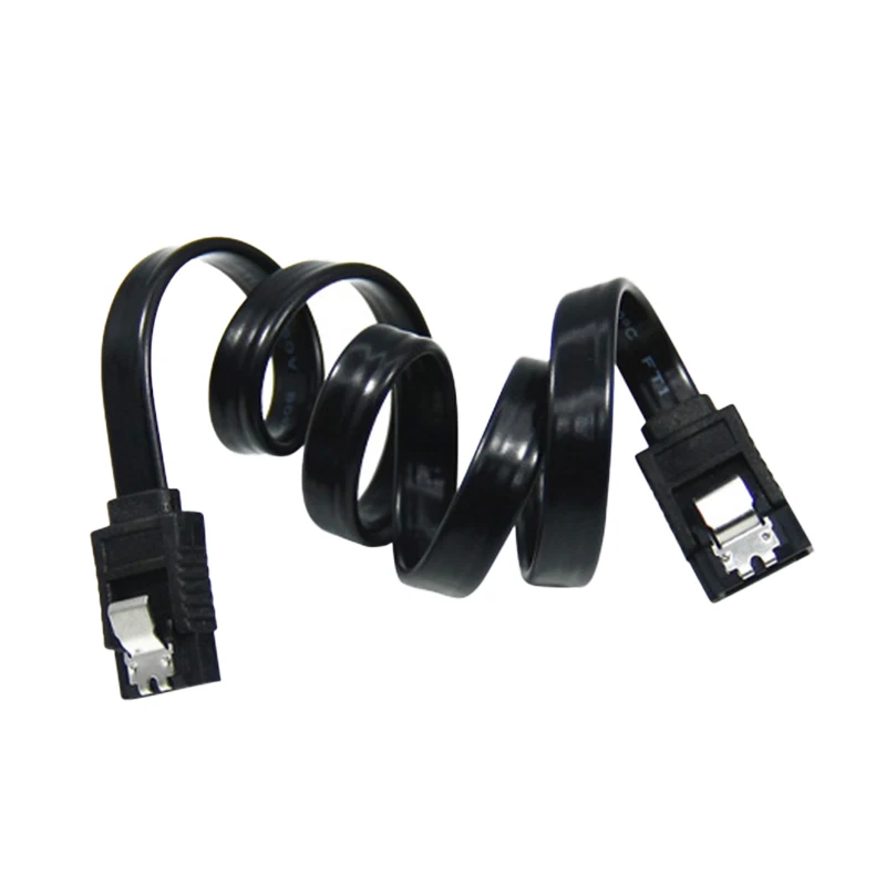 Black 40cm Sata3.0 Solid State Hard Disk Serial Data Cable Multi-Spec Flexible Sata Hard Disk Fast Transmission Cable