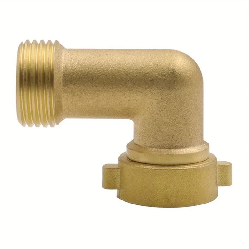 3/4" 90° Brass Elbow Hose Adapter Copper Pipe Garden Watering Irrigation Fittings Connect Repair Quick Connector Coupling Joint